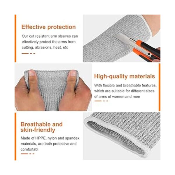 4 pares de protecciones de brazo para piel fina y