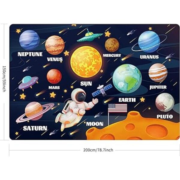 LTKOUGFAM Outer Space Alfombra infantil para sala de_2
