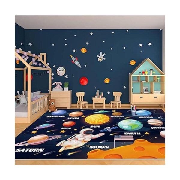 LTKOUGFAM Outer Space Alfombra infantil para sala de_3