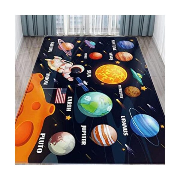 LTKOUGFAM Outer Space Alfombra infantil para sala de_1