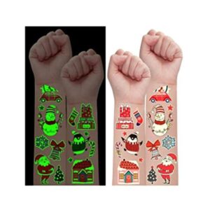Partywind 235 estilos de tatuajes de Navidad brillantes_1