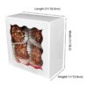 RomanticBaking 3 14 x 3 14 x 1 12 pulgadas 50 cajas de