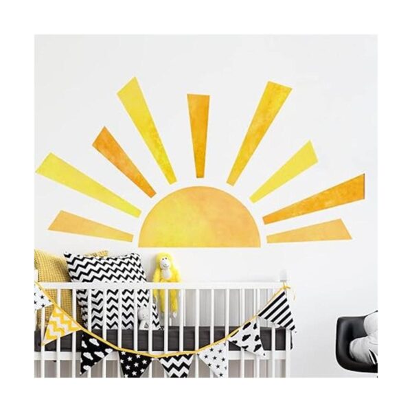 Calcomanías de pared estilo bohemio de medio sol 42 x