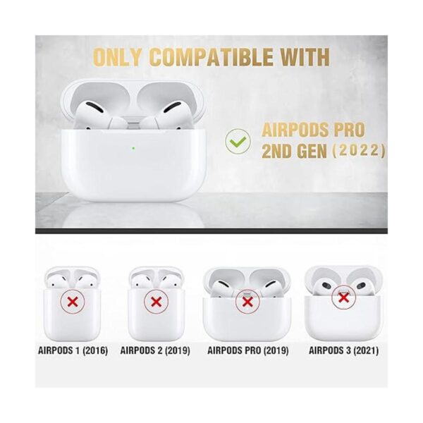 Valkit Funda compatible con Airpods Pro 2 con bloqueo