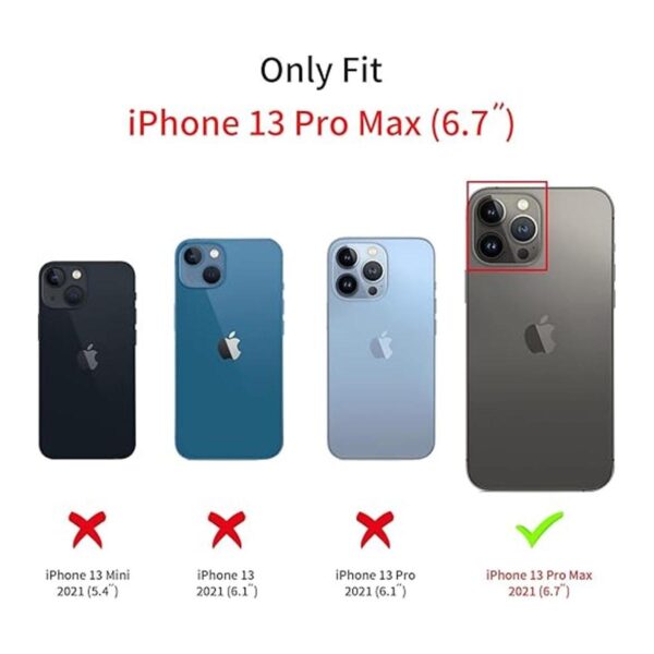 Fycyko Funda compatible con iPhone 13 Pro Max con_2