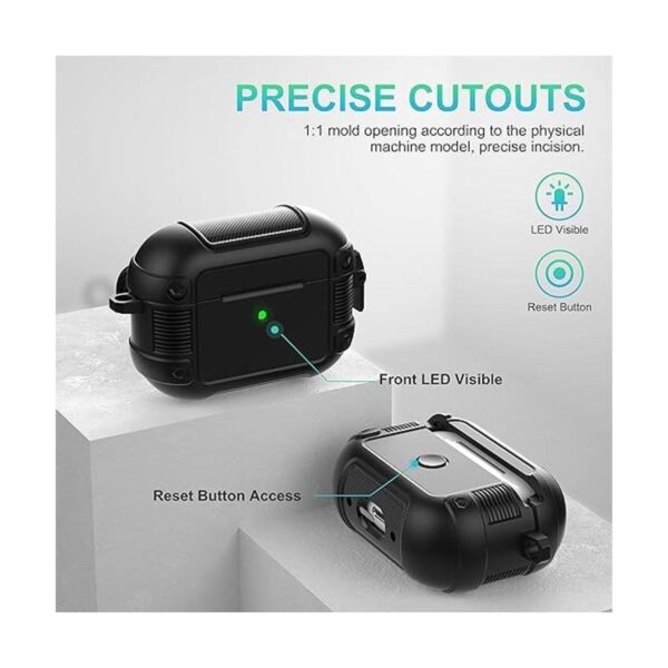 Valkit Funda compatible con Airpods Pro 2 con bloqueo