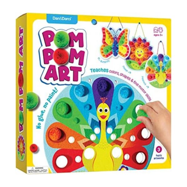 Kit de arte con pompones para niños una actividad de arte_1