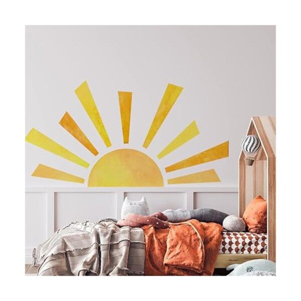 Calcomanías de pared estilo bohemio de medio sol 42 x