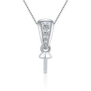 LGSY Plata de ley 925 colgante simple de circonita cúbica