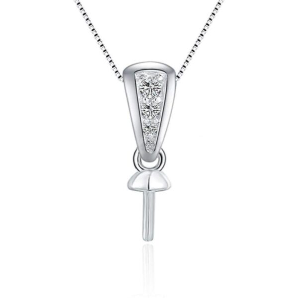LGSY Plata de ley 925 colgante simple de circonita cúbica