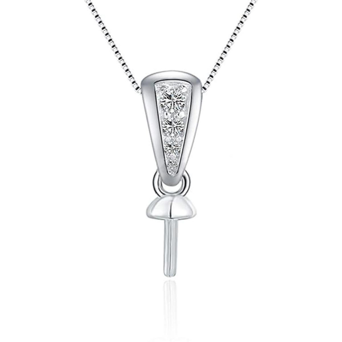 LGSY Plata de ley 925 colgante simple de circonita cúbica