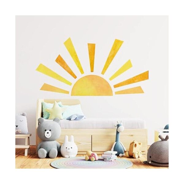 Calcomanías de pared estilo bohemio de medio sol 42 x