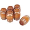 NBEADS 6 piezas de barril de madera en miniatura mini_1