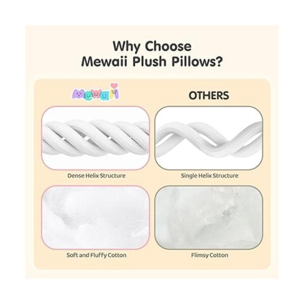 Mewaii Almohada de cuerpo largo de felpa de vaca_5