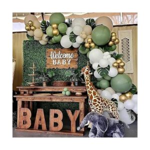 Kit de guirnalda de globos verde salvia 152 unidades kit