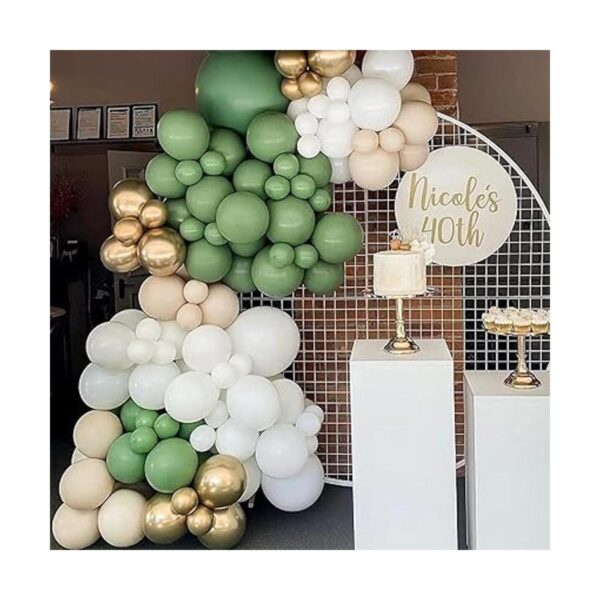 Kit de guirnalda de globos verde salvia 152 unidades kit