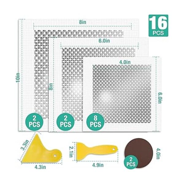 Kit de reparación de paneles de yeso paquete de 12