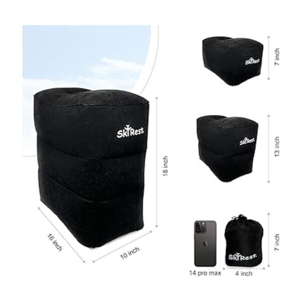 SkyRest Almohada inflable para reposapiés de viaje_5