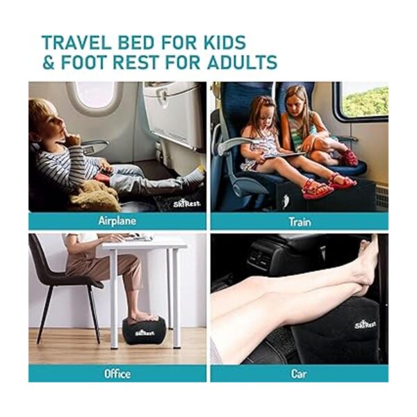 SkyRest Almohada inflable para reposapiés de viaje_4