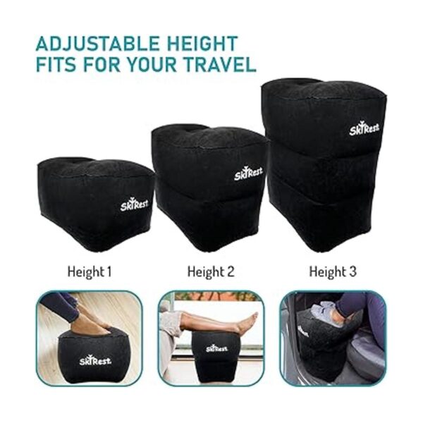 SkyRest Almohada inflable para reposapiés de viaje_6