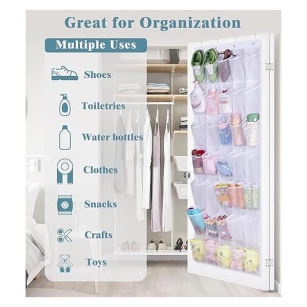 MISSLO Organizador de zapatos con 35 bolsillos grandes