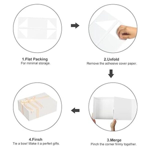 Cajas de regalo blancas con tapas 1 paquete caja de_3