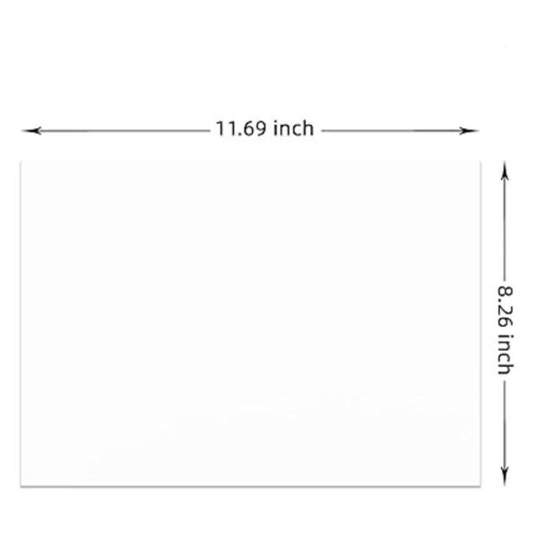 Livholic 100 hojas de papel de cartulina blanca de 250gsm_3