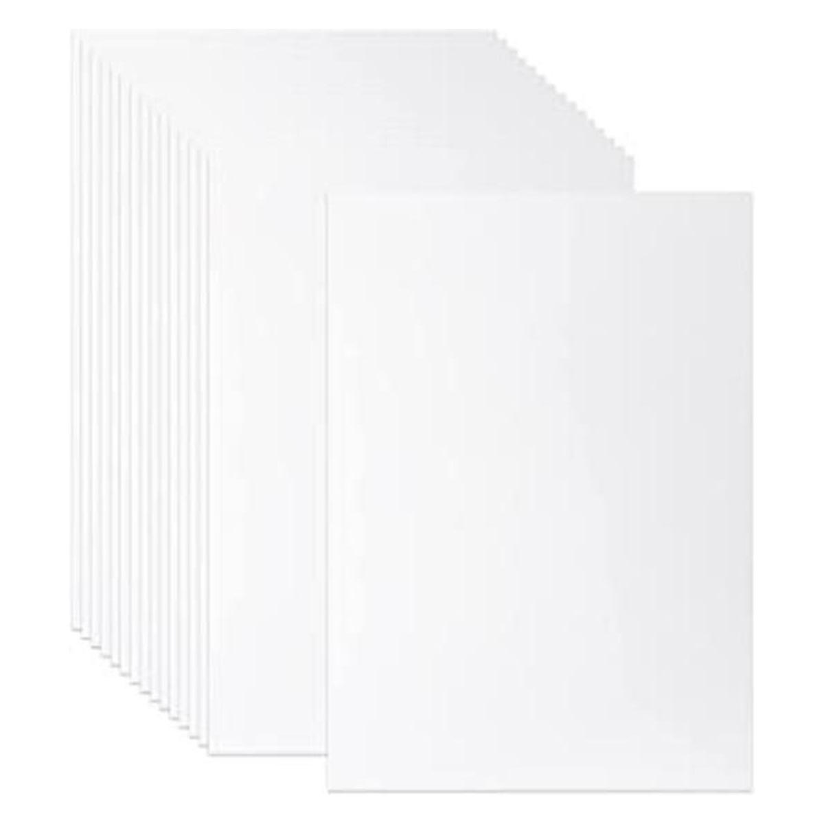 Livholic 100 hojas de papel de cartulina blanca de 250gsm