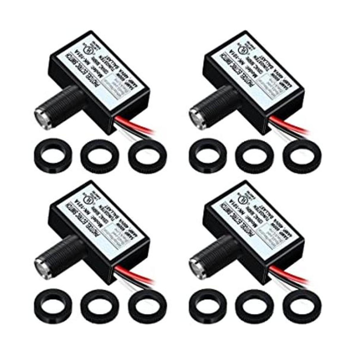 Paquete de 4 interruptores fotoeléctricos de 120 V CA con