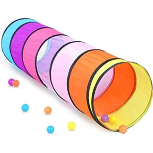 Túnel colorido de juego para bebés pequeños con ventana de_1