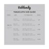 Veblandy Mantel rectangular de lino texturizado