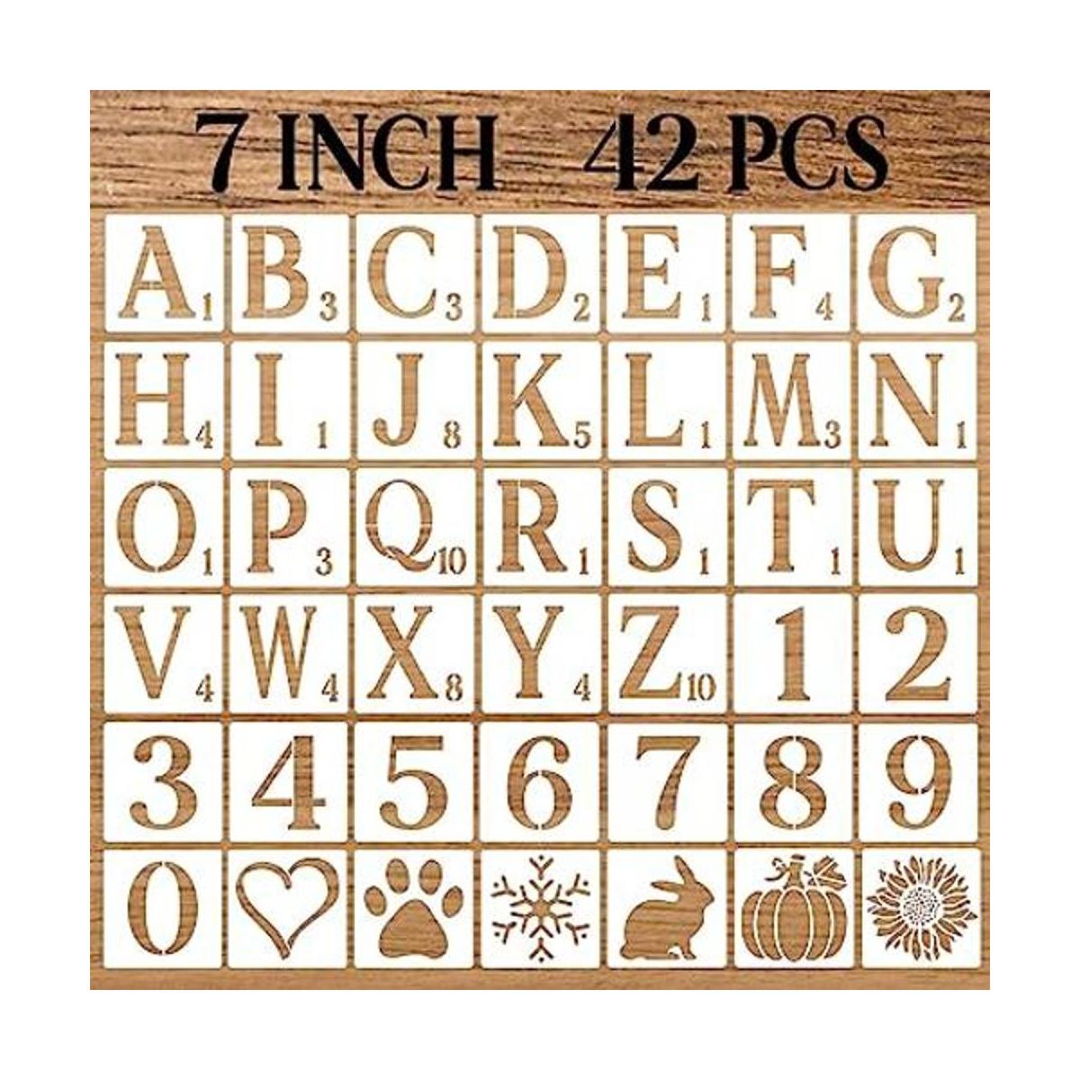DZXCYZ Plantillas de letras de 7 pulgadas plantillas de