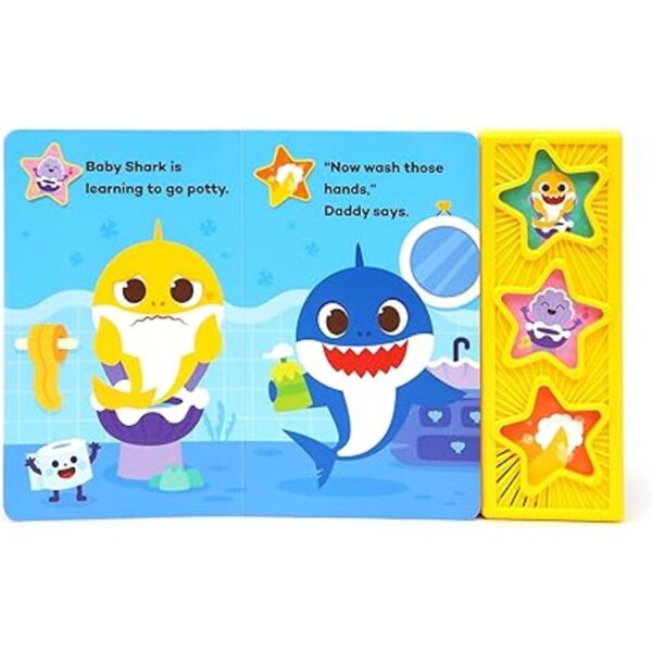 Baby Shark Potty Time Libro de sonido de 3 botones_6
