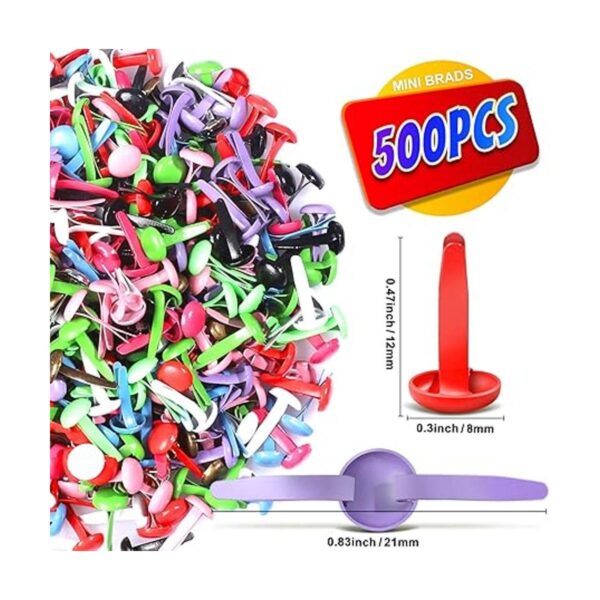 HNYYZL 500 mini brillos de papel sujetadores de latón de