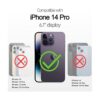Anyos Funda tipo cartera cruzada para iPhone 14 Pro 6_2