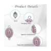 Morofme Virgin Mary Charms 24pcs Mix Color Enamel Our Lady_3