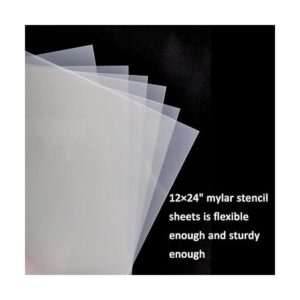 12 hojas de plantillas en blanco de 10 mil 12 x 24