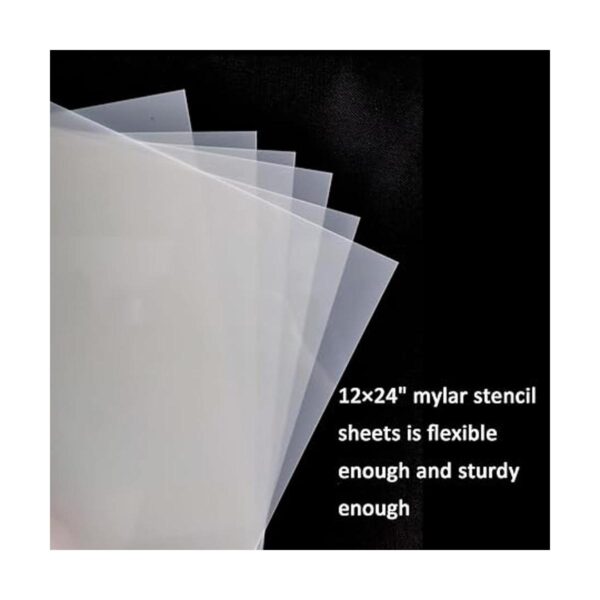 12 hojas de plantillas en blanco de 10 mil 12 x 24