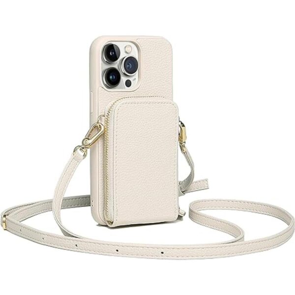 Anyos Funda tipo cartera cruzada para iPhone 14 Pro 6_1
