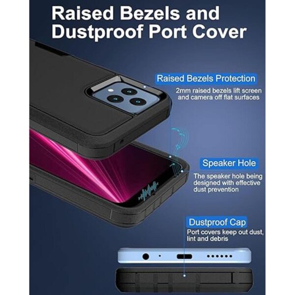 Dahkoiz Funda TMobile Revvl 6 5G con protector de_4
