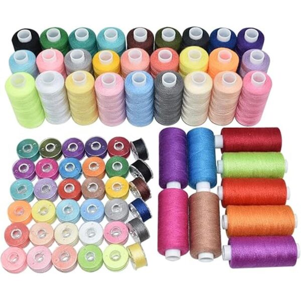 Juego de 72 hilos de coser de 36 colores con hilos de