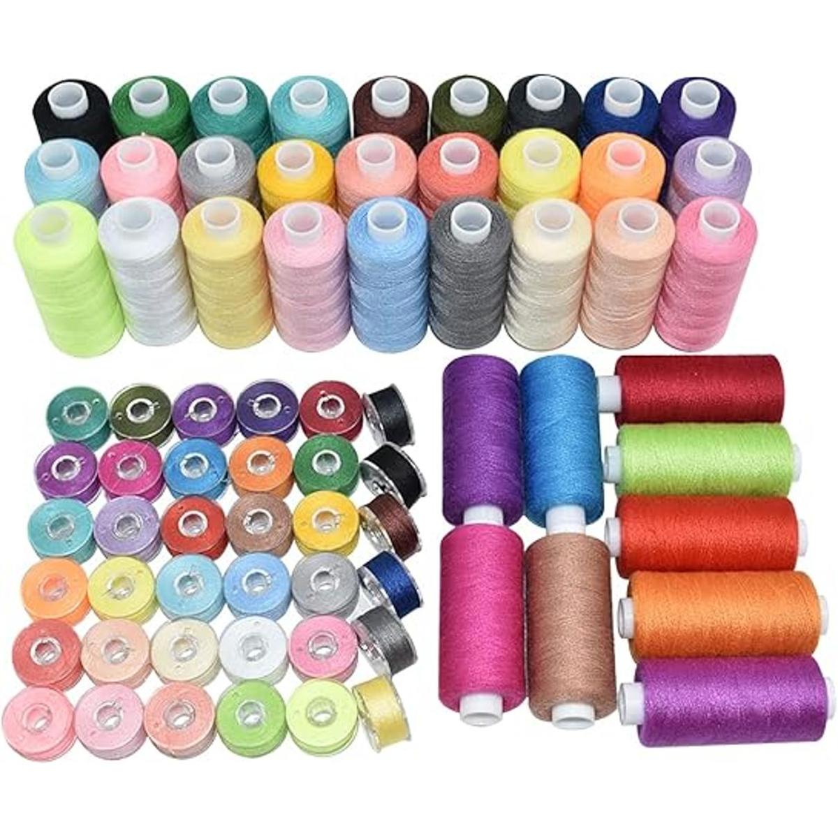 Juego de 72 hilos de coser de 36 colores con hilos de