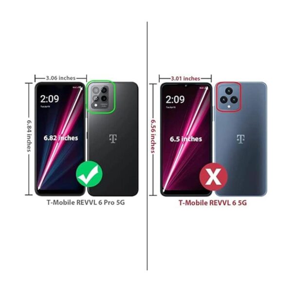 TJS Funda compatible con TMobile Revvl 6 Pro 5G con_2