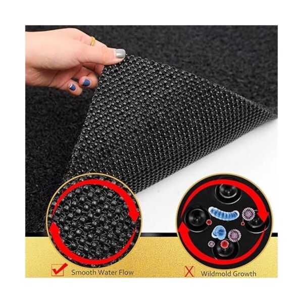 Tapete de ducha antideslizante sin ventosas 24 x 24