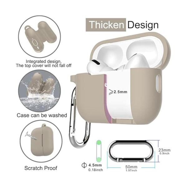 Compatible con AirPods Pro de 2 generación con llavero
