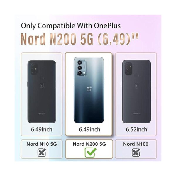 Likiyami Funda para OnePlus Nord N200 5G 3 en 1 con_2