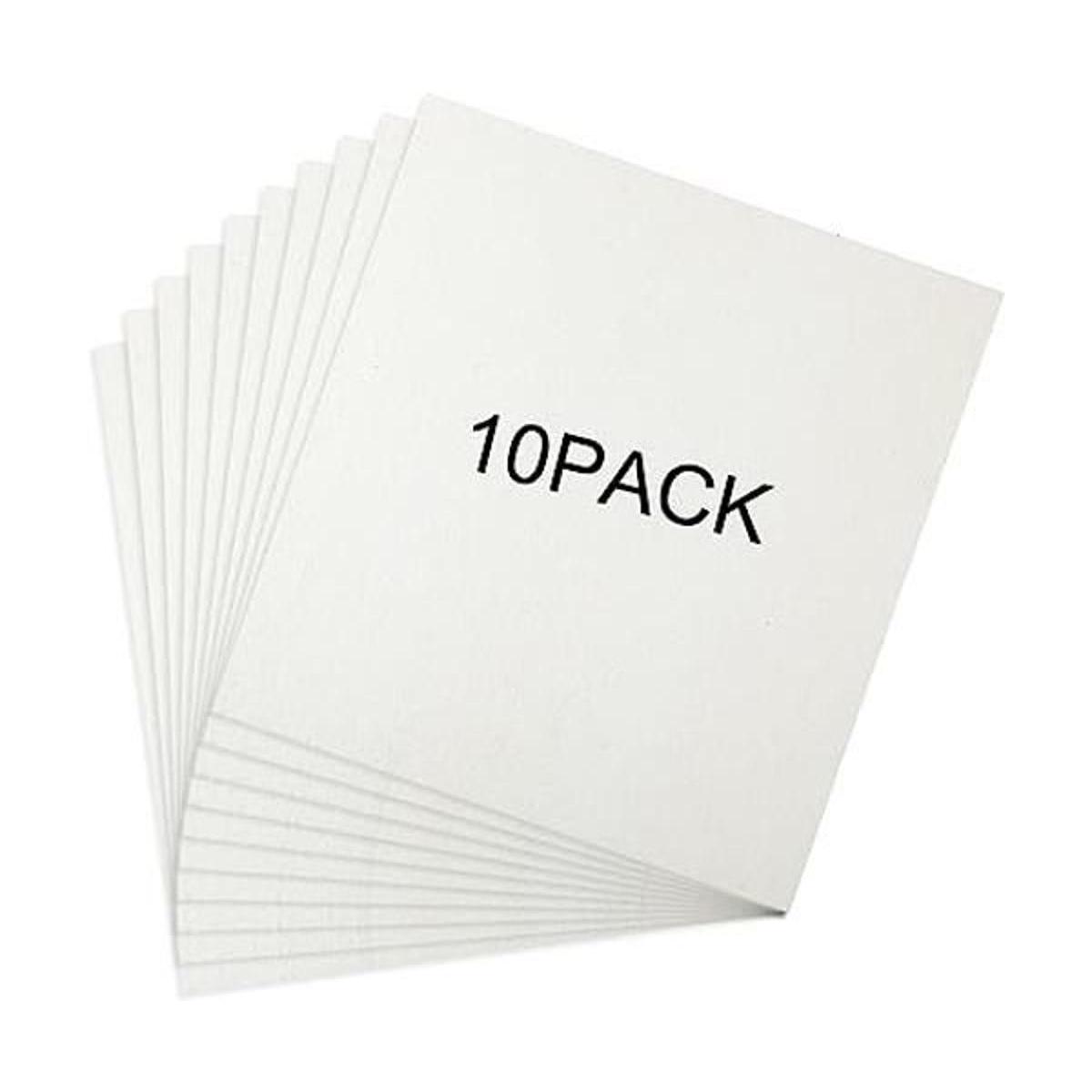 10 piezas de papel de fibra de cerámica de 11 x 12 x 0.12