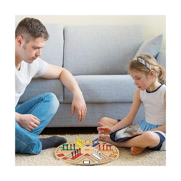 Juego de mesa de pista rápida de madera de 3 a 6 jugadores