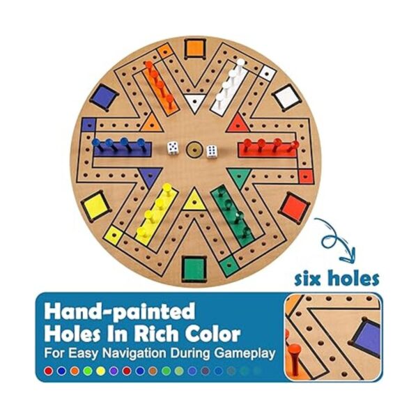Juego de mesa de pista rápida de madera de 3 a 6 jugadores