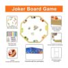 Grhonior Juego de canicas y Jokers de madera de pino para_3